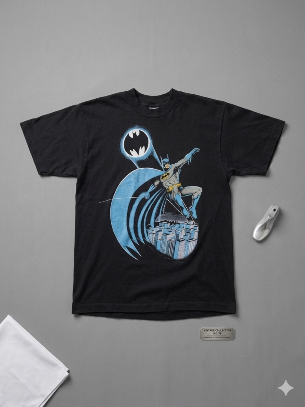 Vintage 80s DC Comics Batman T Shirt L Mens Single Stitch 1989 Superhero Gotham